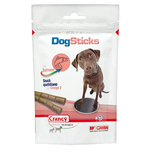 Giuntini Crancy Dog Sicks Salmón 90 g x 16 Pienso complementario para perros de todas las tallas