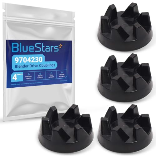 BlueStars Ultra Durable 9704230 Blender Drive Coupling Replacement part by BlueStars – Compatible with KitchenAid KSB5WH KSB5 KSB3 Blenders – Replaces WP9704230VP WP9704230 AP6013694 - PACK OF 4