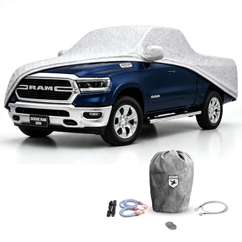 AllGuard Dodge Ram 1500-3500 Truck Cover for Mega Cab 6.25'-6.3' (2006-2024), Weatherproof Shield Outdoor Truck Cover for Snow, Rain & Dust, Fleece Lined, Better Than Waterproof, 10-Year Warranty