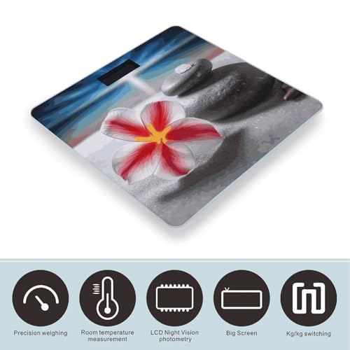 Báscula de baño digital vidrio templado con medidor corporal miniatura 3