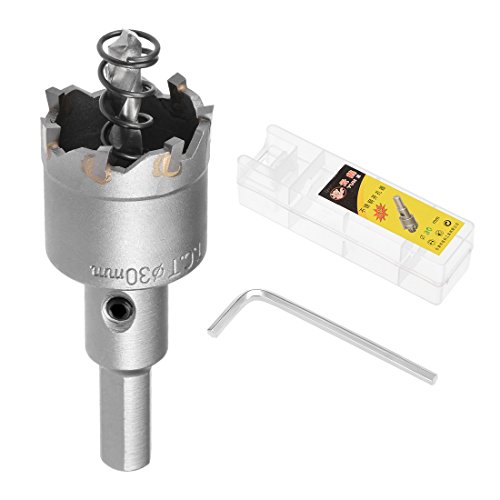 sourcingmap 30mm Carbide Hole Cutter, Hole Saws for 2mm Stainless Steel Sheet Metal - Image 3