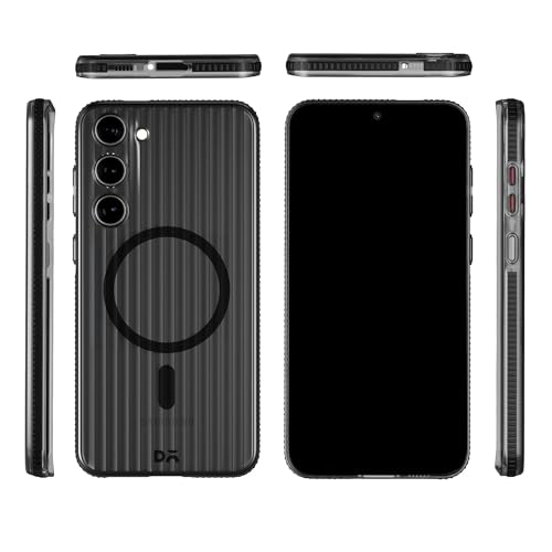 Image of DailyObjects Beam 2.0 Magnetic Case Cover Compatible with Samsung Galaxy S23 | Wireless Charging Slim Back Cover | 2 Layer Edge Protection & Shockproof - Black