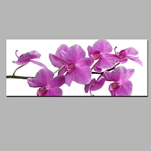 Toile imprimée rose orchidée fleur pop art affiche murale 60x120