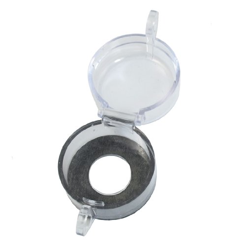 uxcell Black Clear Cylinder Shaped Push Button Switch Protector Cover 22mm