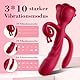 3 in 1 Vibration für Frauen 10 * 10 * 10 Stark Vibrationsmodi, Vibrator Dildo für G-Punkt Klitoris Anal, Sex Spielzeug für die Frau, Vibratorensets für Frauen Solo Sex Toys Sexspielzeug