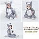 Doladola Baby Katzen kinder kostüm für karneval halloween Tier Jumpsuit für mädchen und Junge(Graue Katze, Größe (Alter12-18 Monate))