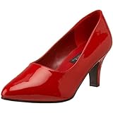 Pleaser Women's Divine-420W Pump,Red Patent,15 M US