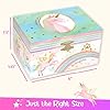 Giggle & Honey Musical Jewelry Box for Girls - Kids Jewelry Box, Unicorn Toys for Girls 4-6, Unicorn Gifts, 6 x 4.7 x 3.5 in #2