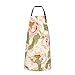 Fartuch piekarski kwiat tło z wężami fartuch szefa kuchni odporny na zachlapanie fartuch do gotowania czysty fartuch fryzjerski na imprezę, prace domowe, gotowanie, 70 x 84 cm