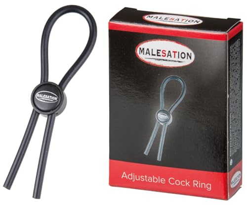 MALESATION Verstellbarer Penisring, schwarz
