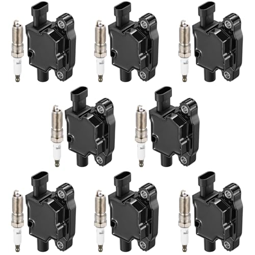 Image of BDFHYK 8 Ignition Coil Pack UF742 and 8 Iridium Spark Plug ILTR5B11 Compatible with Chevy 15-18 Suburban Camaro Corvette,14-18 Silverado 1500, Compatible with GMC 15-18 Sierra 1500 V8 4.3L 5.3L 6.2L