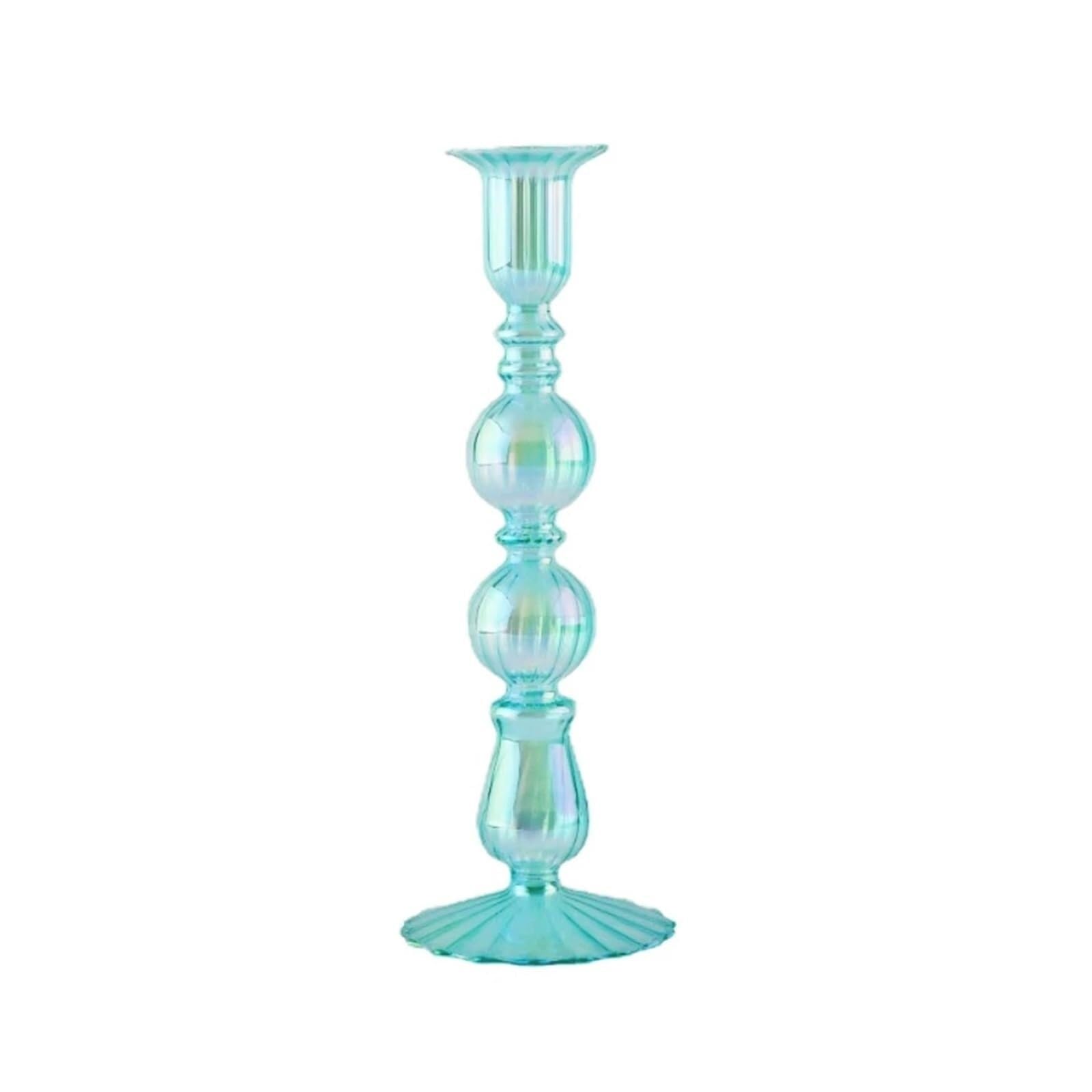 Candle Holders Retro Candlesticks Taper Candle Holders Tall Decoration Party Glass Vase Home Decor Wedding(Color D,STYLE3)
