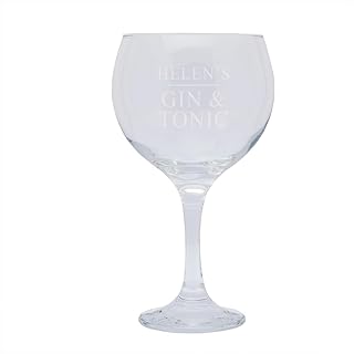 Personalised Gin Glass - Gin Related Gifts - Christmas Gifts for her - Personalised Birthday Gifts For Women - Best Friend Gifts For Women - Gin and Tonic Lovers Gift