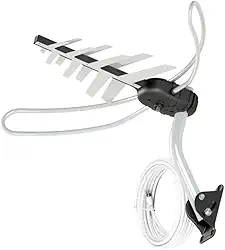 Antena Externa TV 4 em 1 Vhf/Uhf/Fm/HDtv Dtv-3000 Aquario, Aquario, DTV-3000, Cinza