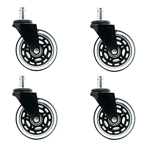 SCJSHU roulettes de 3 Pouces,Roue Universelle,Roulette à Piston Il s'applique à la Valise,aux Tables et aux chaises,à la Poussette et à la Planche à roulettes pour Enfants.