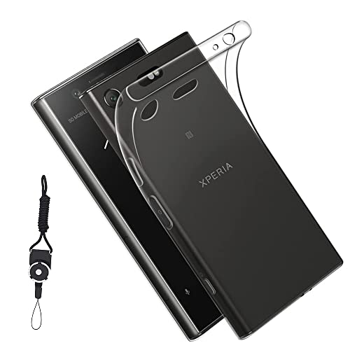 Xperia XZ1 Compact SO-02K 用のケース カバー クリア 全透明 対応 TPU 耐衝撃 指紋防止 薄型 軽量 黄変防止 ストラップホール付属 ネックストラップ付 Qi充電対応Xperia XZ1 Compact 用のケース カバー クリア 全透明 対応 TPU 耐衝撃 指紋防止 薄型 軽量 黄変防止 ストラップホール付属 ネックストラップ付 Qi充電対応Xperia XZ1 Compact