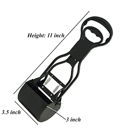 BohoBark Pet Dog Pet Pooper Scooper Dog Cat Waste Picker Jaw Poop Scoop Pick Up Clean Waste Cleaning Tools Pet Supplies 11 inch 1
