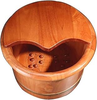 Barril de madeira Spa para os pés Banho de pés para banho doméstico, Banho de pés de madeira Barril de madeira para uso doméstico, durável, balde para lavar os pés, banheira para pés, banheira para