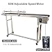 BREVELTION PVC Flat Belt Conveyor Stainless Steel Industrial Transport Conveyor Adjustable Speed Conveyor with Double Guardrails Conveyor Length 59inch Width 7.87inch Load 11LBS 60W