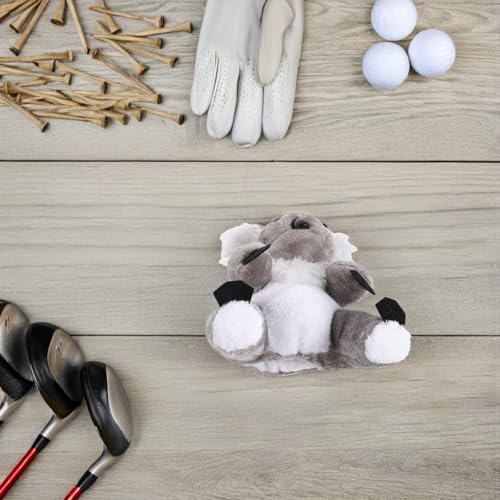 Manchon de tête de club de golf en peluche animale : protection haute densité premium