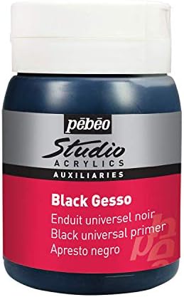 PEBEO Black Gesso Studio 500 ml, APGSB5, 524135