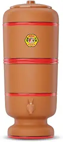 Filtro De Barro São João Stéfani 8 Litros 2 Velas Tripla Ação e 2 Boias.