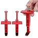 EVTSCAN 2PCS Brick Liner Runner Wire Drawer Bricklaying Tool Leveling Measuring Tool Engineering Accessory(Red)