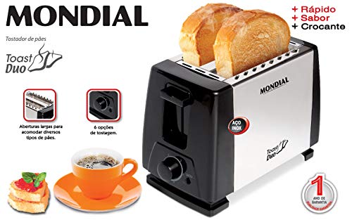 Tostador de Pães Toast Duo 220V, Mondial - NT-01
