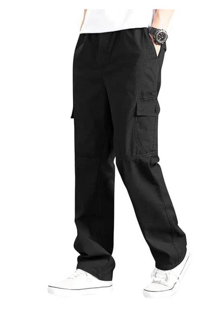 Men's Cargo Pants | Regular Fit Multi-Pocket Casual Trousers | Cotton Blend Utility Cargo Lower, Travel & Outdoor-picture-28