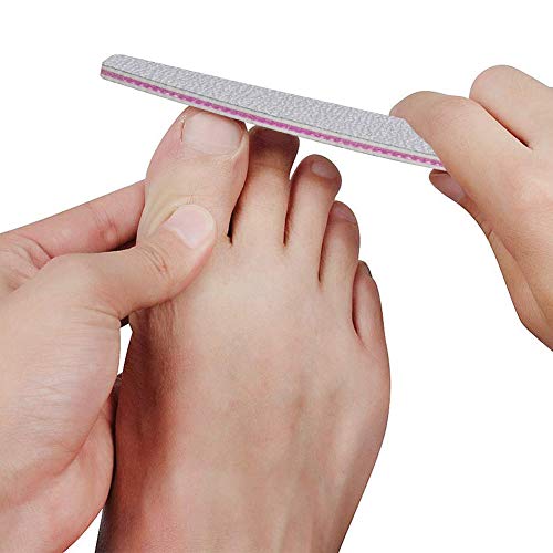 You&Lemon 25 Stück Nagelfeilen, 100/180 Nagelfeile Gelnägel Doppelseitige Einweg Nagelfeile, Trapez Körnung… – Bild 8