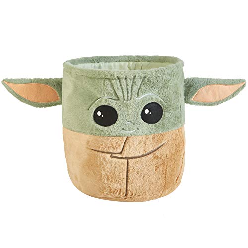 Image of Idea Nuova Star Wars: The Mandalorian, The Child Figural Plush Laundry Storage Hamper, 12"" Wx15 H (WK330470)