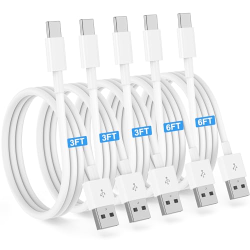 Essri 5-Pack Carplay USB A to C Cable for iPhone...