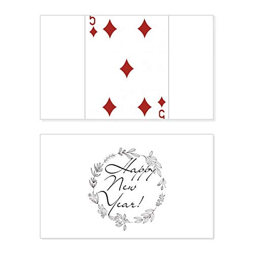 Cartes à jouer en forme de diamant exclusives pour le Nouvel An
