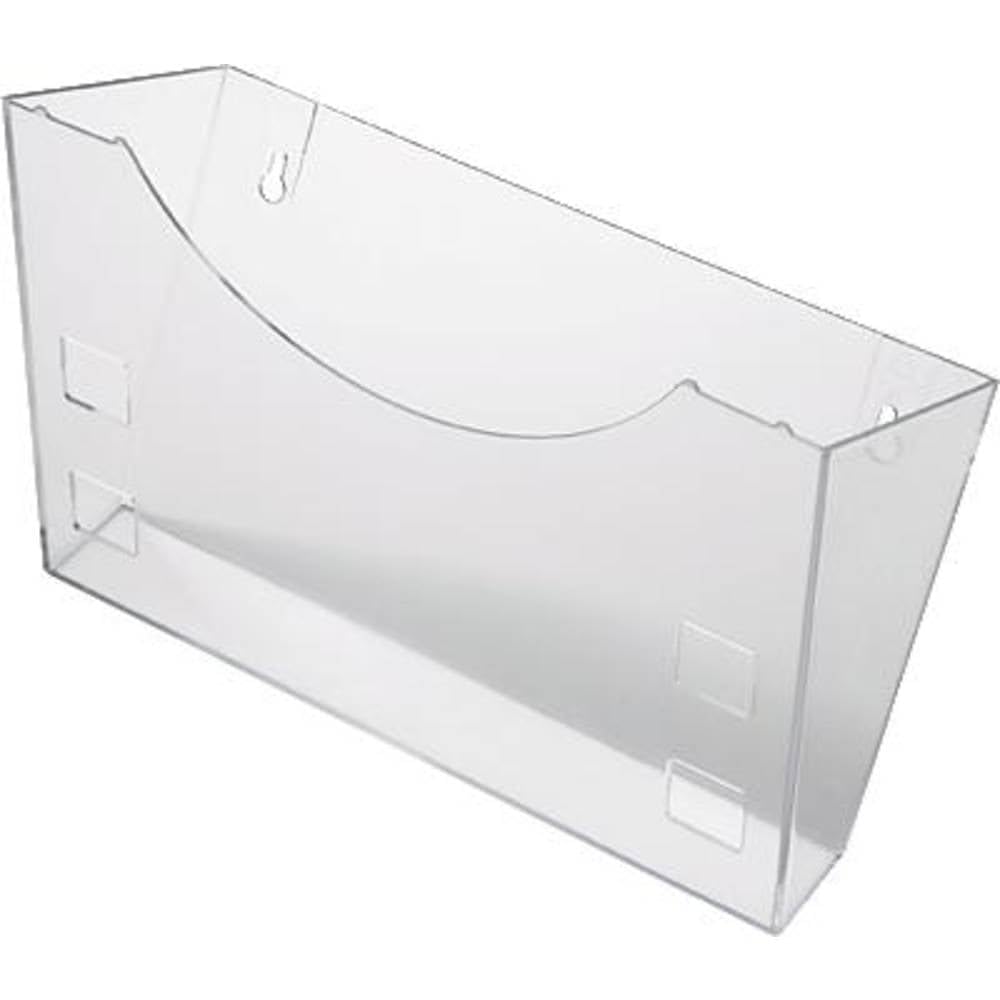 helit H6103002 - Wandhalter „the grid“, glasklar | Prospekthalter zur Wandmontage für Informationsmaterial und Flyer