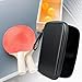 kowaku Table Tennis Racket Cover Table Tennis Paddle Case Cover Portable Multifunction Ping Pong Paddle Case for Training, Athlete, Black