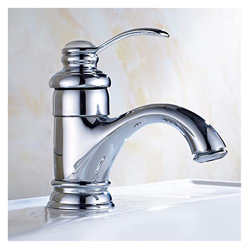 Robinet de lavabo laiton antique mitigeur retro de luxe - 5