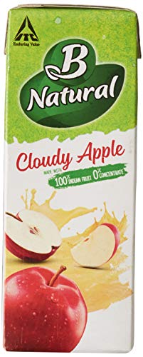 Image of B Natural Apple Juice, Goodness of fiber, 180 ml