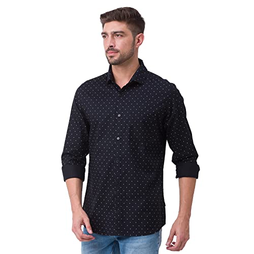 Spykar Men Regular Slim Fit Full Sleeves Shirt