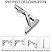 Folding Shelf Brackets - Heavy Duty Stainless Steel Collapsible Shelf Bracket for Bench Table, Space Saving DIY Bracket, Max Load: 550lb （Long :16” , 2 PCS）