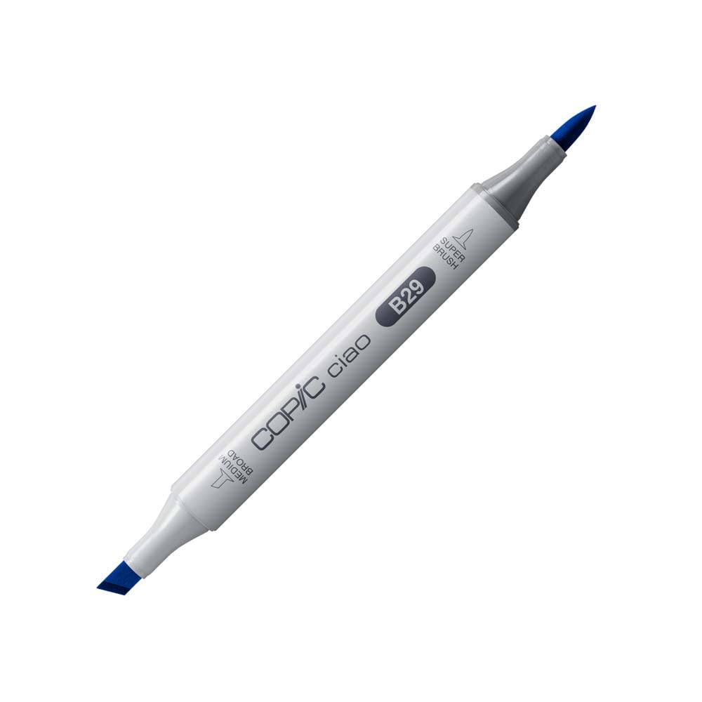 Copic Ciao Coloured Marker Pen - (B-29) Ultramarine, For Art & Crafts, Colouring, Graphics, Highlighter, Design, Anime, Professional & Beginners, Art Supplies & Colouring Books