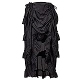 heavKin Women’s Summer Loose Sling Dress Women's Gothic Skirt Solid Color Ruffles Plus Size Polyester Dress