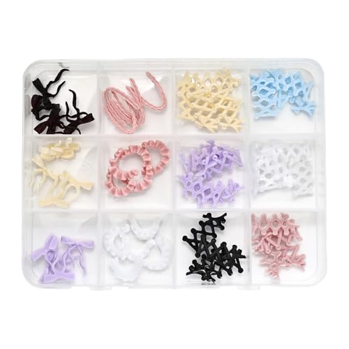 BUBEFSKD Bowknot Butterfly Heart Nails Charms BUBEFSKD Bowknot Butterfly Heart Nails Charms