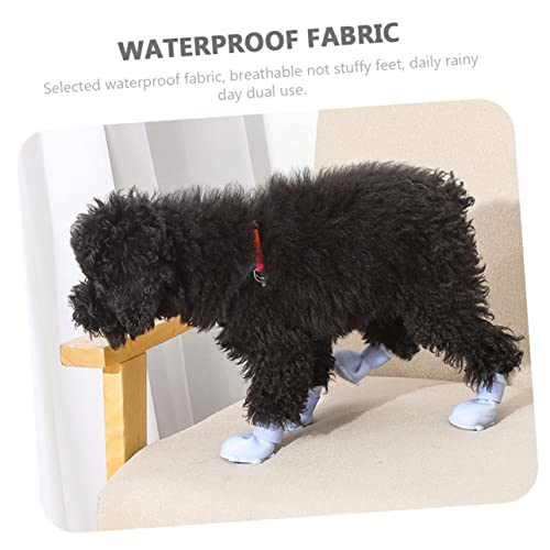 Bottes de pluie confortables pour petits chiens chaussures imperméables - 8