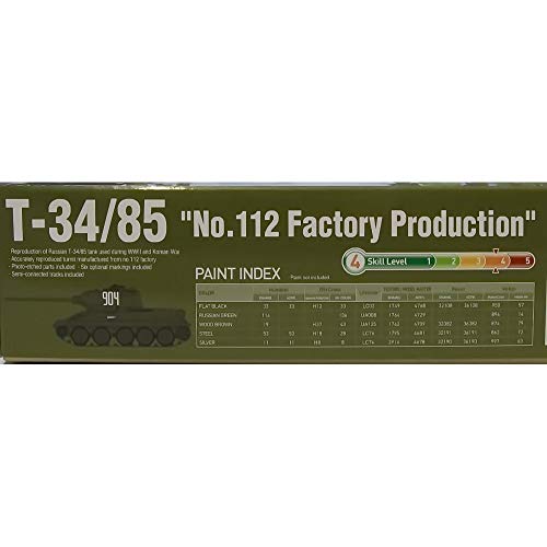 Kit maquette T-34/85 No.112 Factory Academy 1/35 char de combat - 7