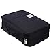 Shulaner Pencil Case Slot Holds 300 Colored Pencils or 200 Gel Pens with Zipper Closure Large Capacity Nylon Pen Organizer for Painter or Artist (Black)