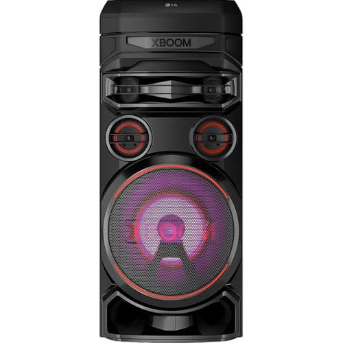 LG RNC7 XBOOM 700W Wireless Party Speaker Powerful 8in Woofer, 3in Mids, 2in Tweeters Bluetooth, Dual Mic Ports, Karaoke, Dolby Audio, Super Bass Boost & More