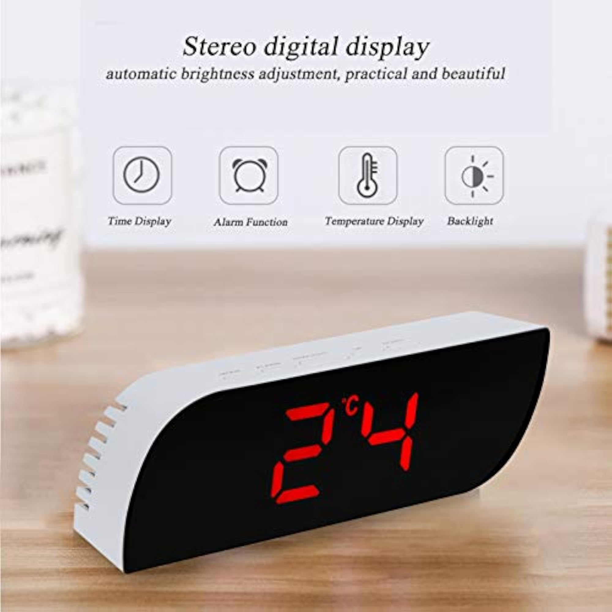 LED Digital Clock, Automatic Conversion Display