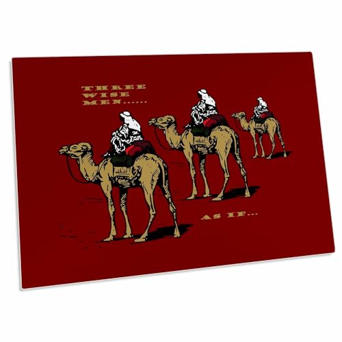 3dRose Christmas Humor Three Wise Men As If - Desk Pad miniatura 1