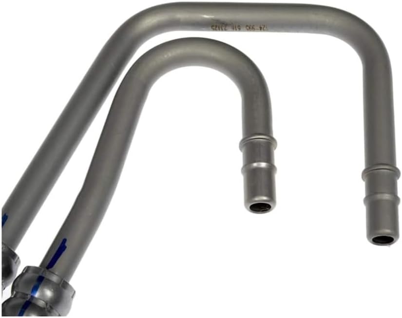 KarParts360 For Ford Explorer 2011-2019 Transmission Oil Cooler Line | Black, Silver Housing | Rubber, Steel Material | Hose Clamp End 1 | Male Quick Disconnect End 2 | Molded Assembly Hose Shape