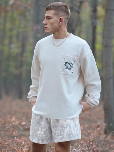 Camo Sweats Shorts for Men Women Elastic Waist Drawstring Camouflage Workout Shorts Maple Leaf Athletic Gym Shorts3